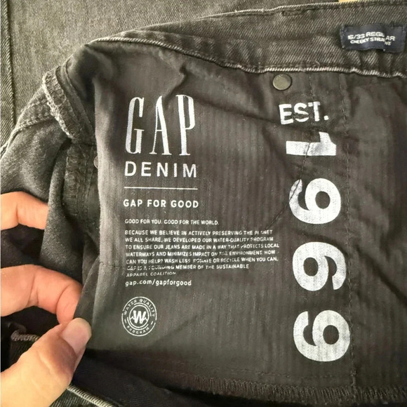 Gap Cheeky Straight Button Fly - Faded Black Jeans - 16/32 - Picture 7 of 12